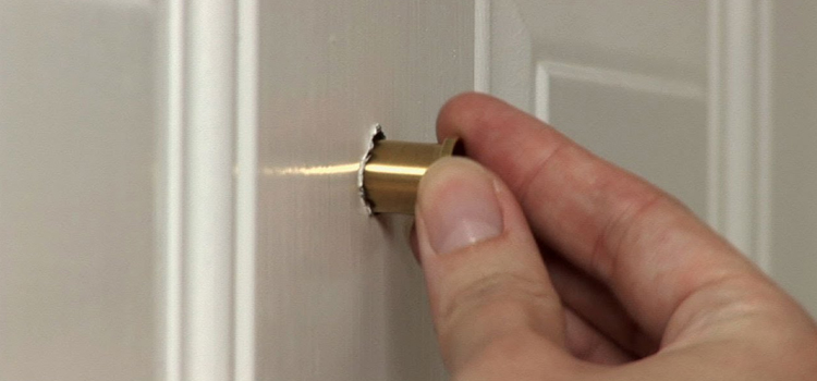 peephole door repair in Woodcrest